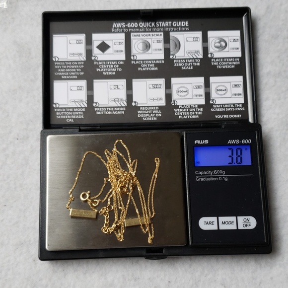 Link necklace with Bar design - Picture 4 of 5